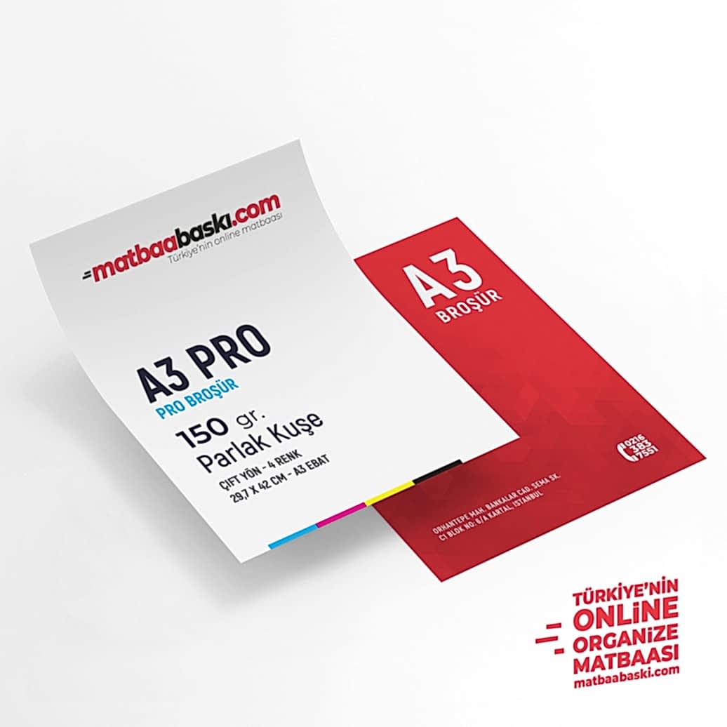 A3 PRO 150 gr. Broşür