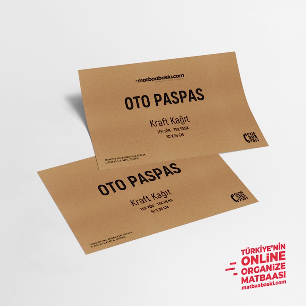 Kraft Kağıt Oto Paspası