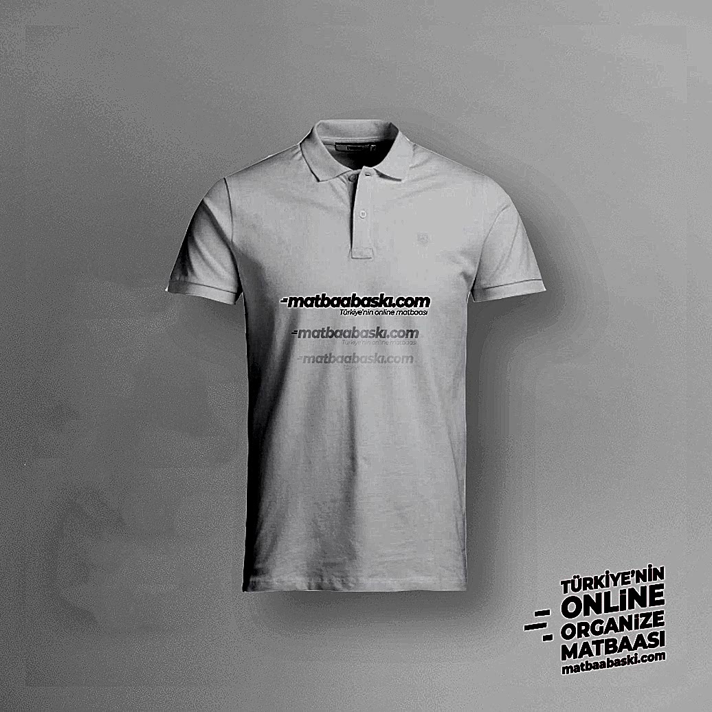 Polo Yaka T-Shirt Baskılı