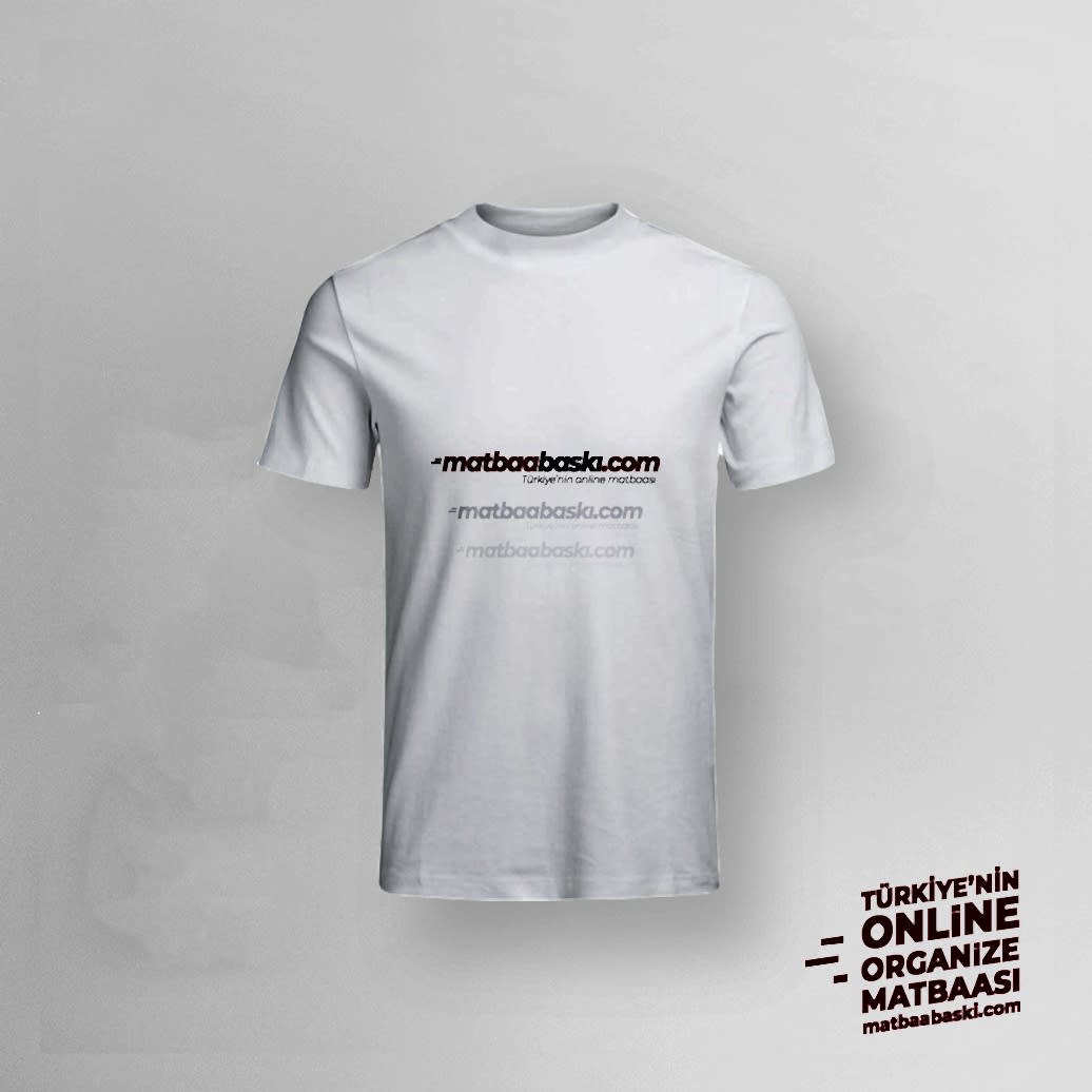 Basic Yaka T-Shirt Baskılı